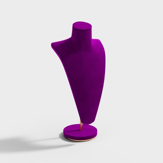 Vivid Purple Mannequin 3D model