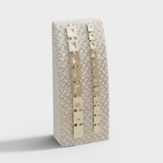 Elegant Low-Polygon High-Detail 3D Model