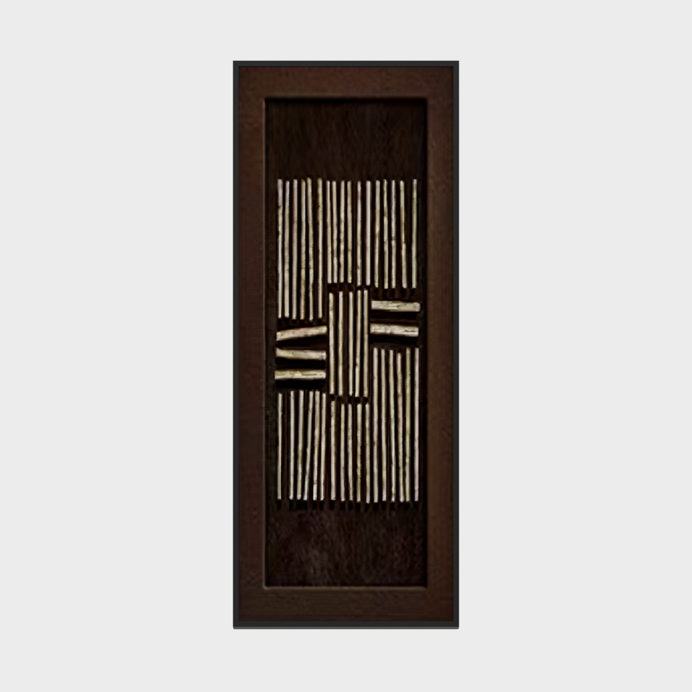 Peinture décorative en bois de style Wabi-Sabi