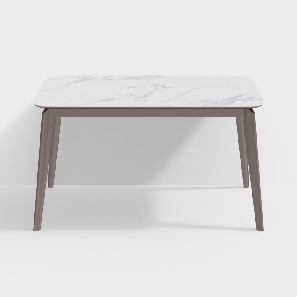 โต๊ะรับประทานอาหารแบบแผ่นหินมินิมอลทันสมัย clj-as-ct09