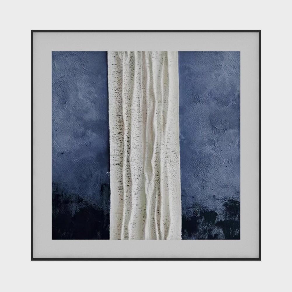 Moderne blaue Dekorationsmalerei