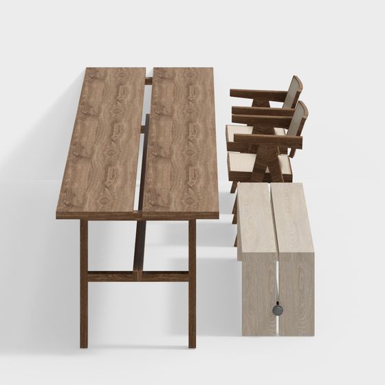 Urban Outdoor Furniture Set 3D model