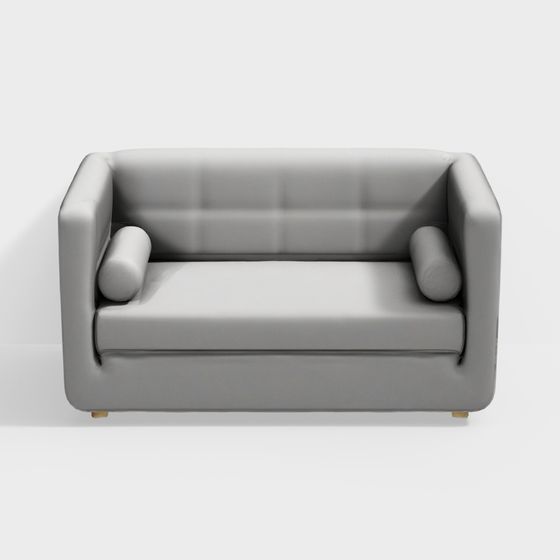 Stylish Low Polygon Sofa 3D model for Cozy Interiors