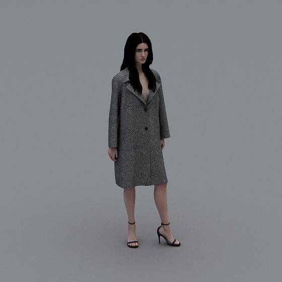 Low Polygon Fashion Model 3D model for Modern Design