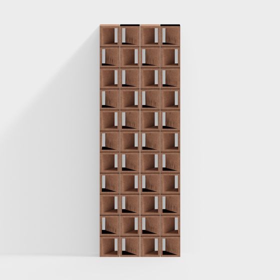 Elegant Modular Storage Cabinet 3D model for Modern Spaces