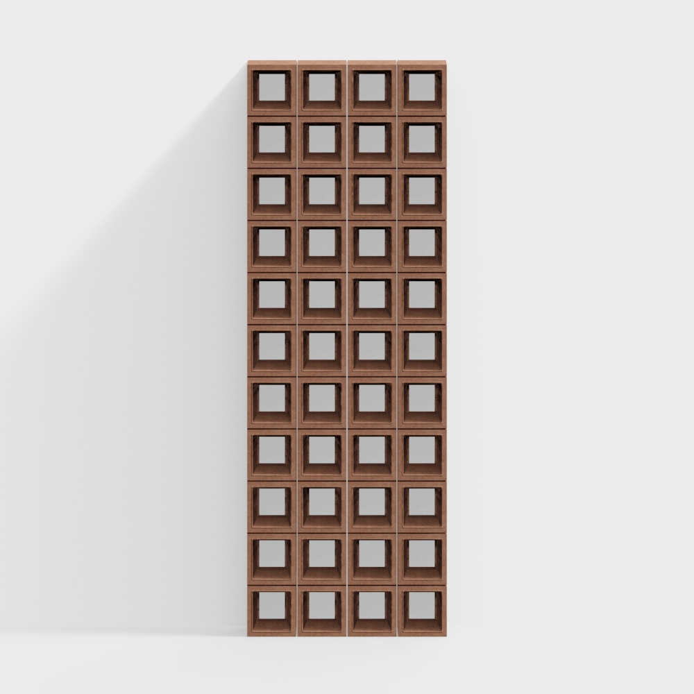 Partición de ladrillos huecos de cemento