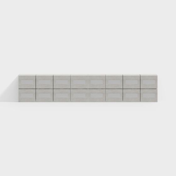 Concrete Storage Cabinet 3D model for Modern Spaces