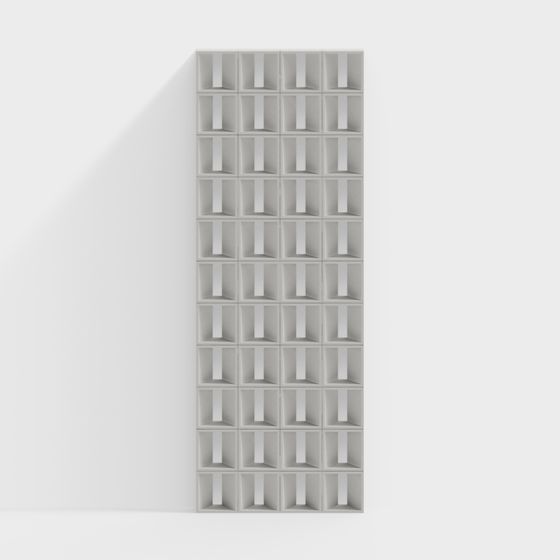 Modular Bookshelf 3D model for Modern Aesthetics
