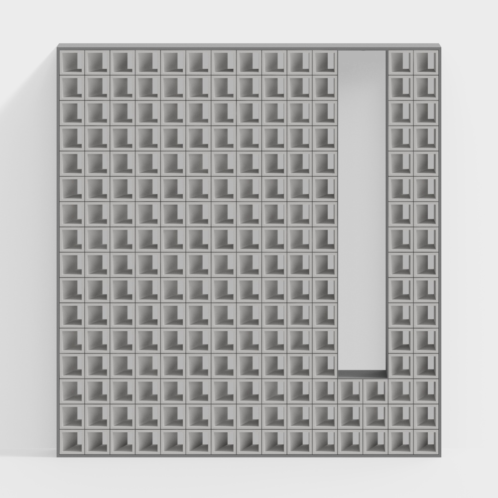 Séparation en brique creuse en ciment