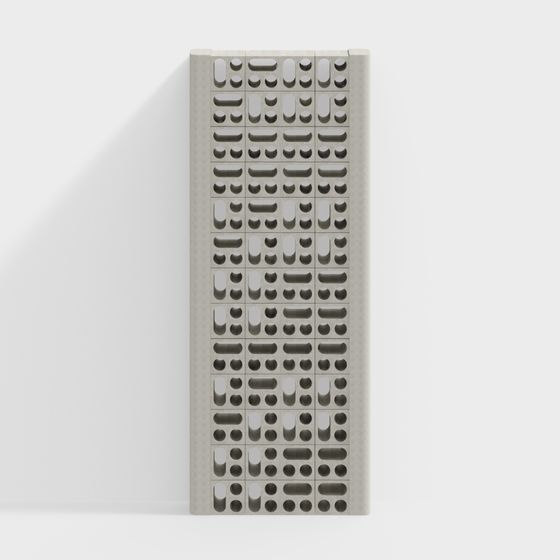 Urban Window Low-Poly 3D Model