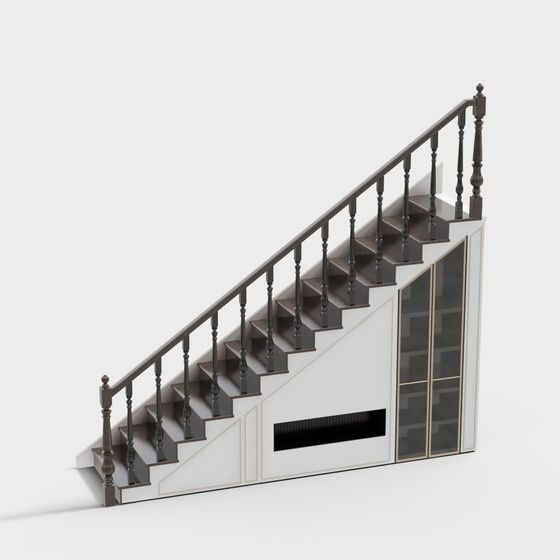 Meuble d'escalier italien