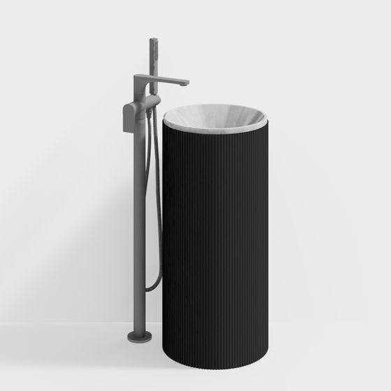 Stylish Urban Sink 3D model for Creative Projects