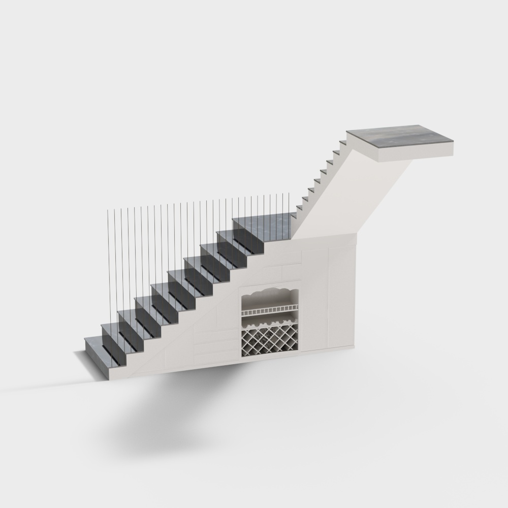 Modern Stair Cabinet