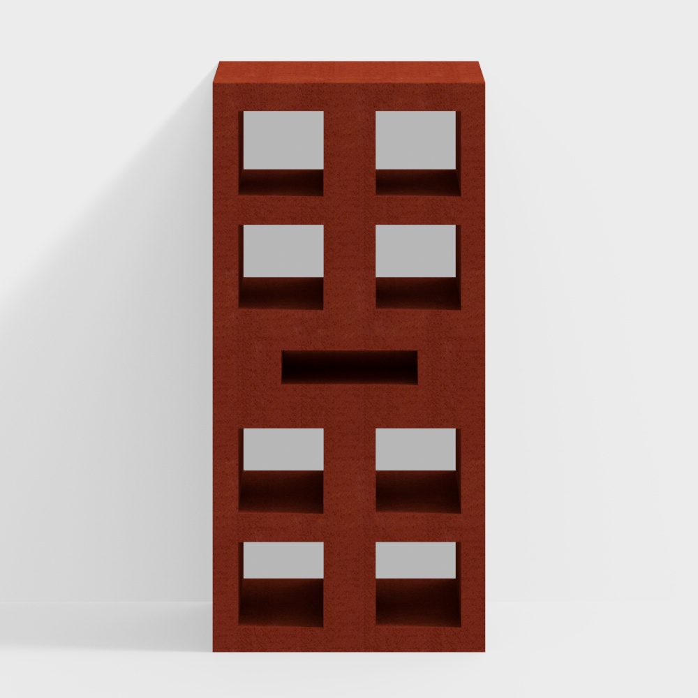 Urban Block Low-Poly 3D Model