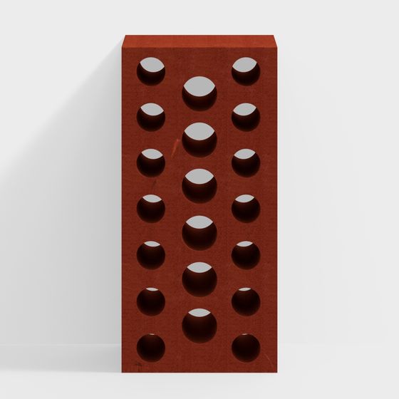 Stunning Hole Brick 3D model for Modern Architecture