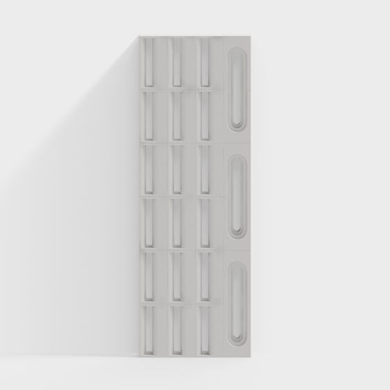 Stylish White Cement Partition