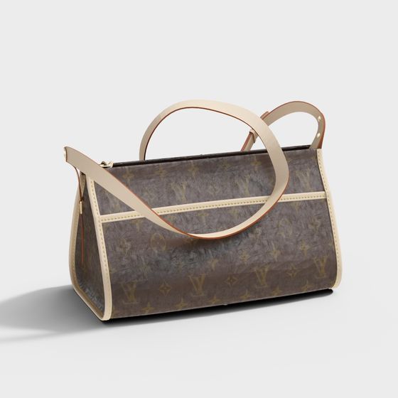 Elegant Low-Poly Handbag 3D model