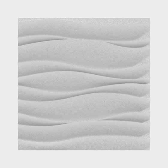 Waves Relief Wall Panel 3D model