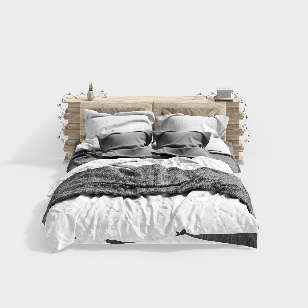 Modern Atmosphere Light Decoration Bed