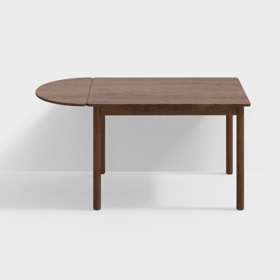 Stylish Extendable Dining Table 3D model