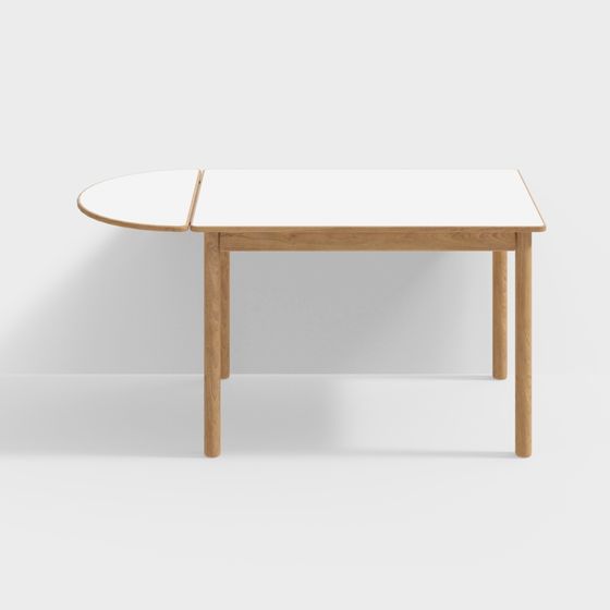 Stylish Expandable Dining Table 3D model