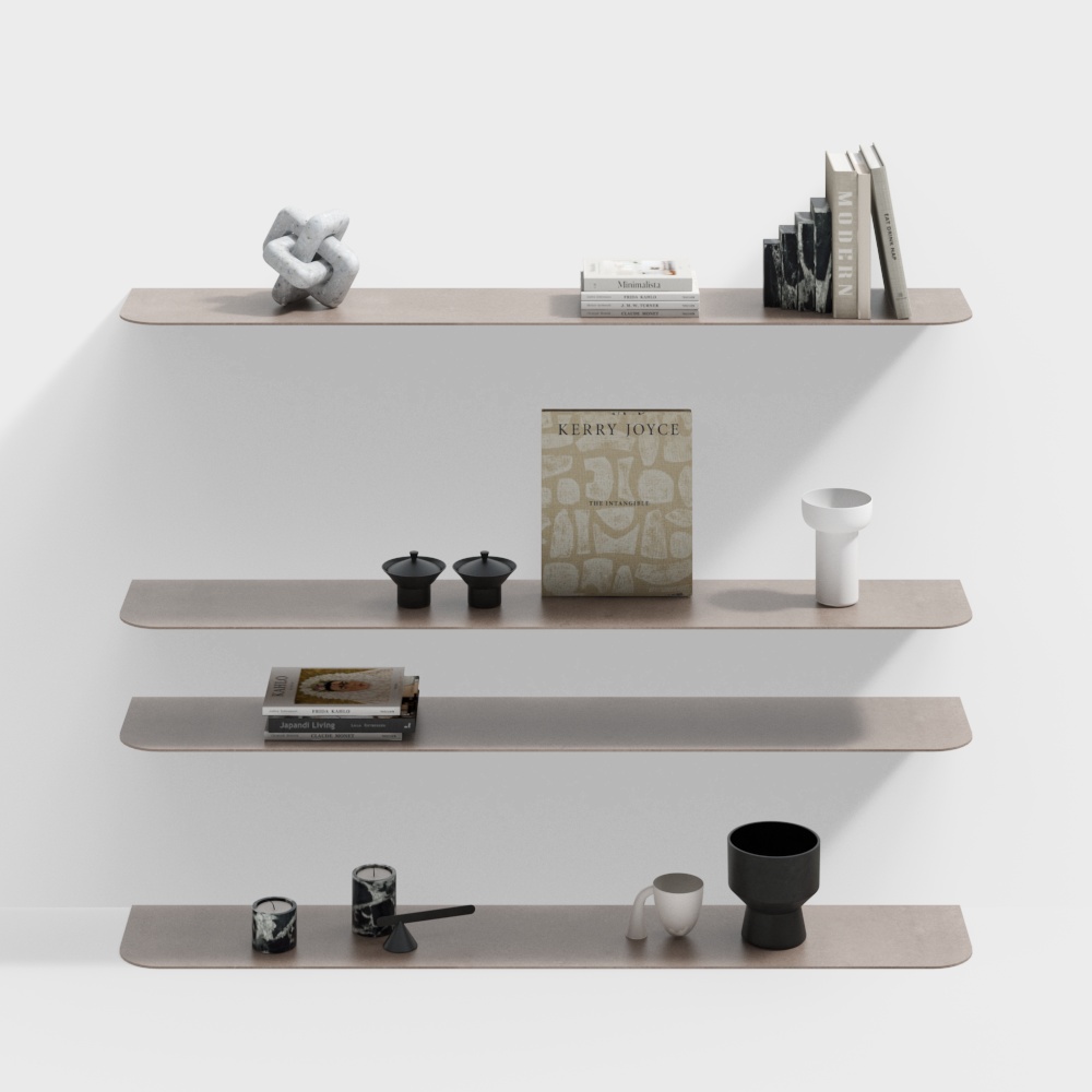 Wall-Mounted Bookshelf