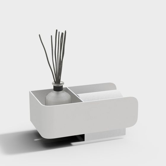 Stylish Aroma Bottle Organizer 3D model for Modern Spaces