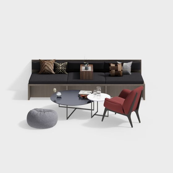 Urban Comfort 3D model Sofa Set