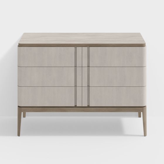 Urban Window Bedside Table 3D model