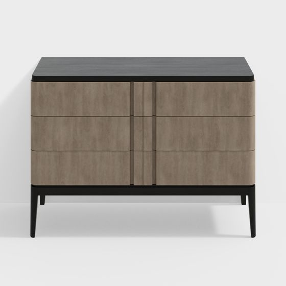 Urban Window Side Cabinet 3D model