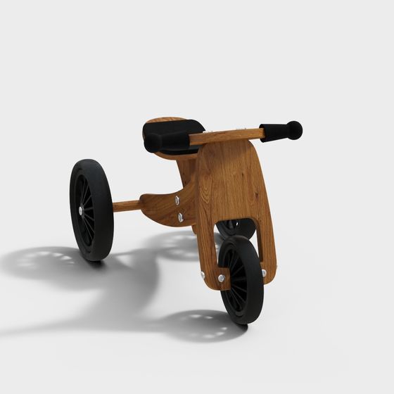 Charming Balance Bike 3D model for Kids
