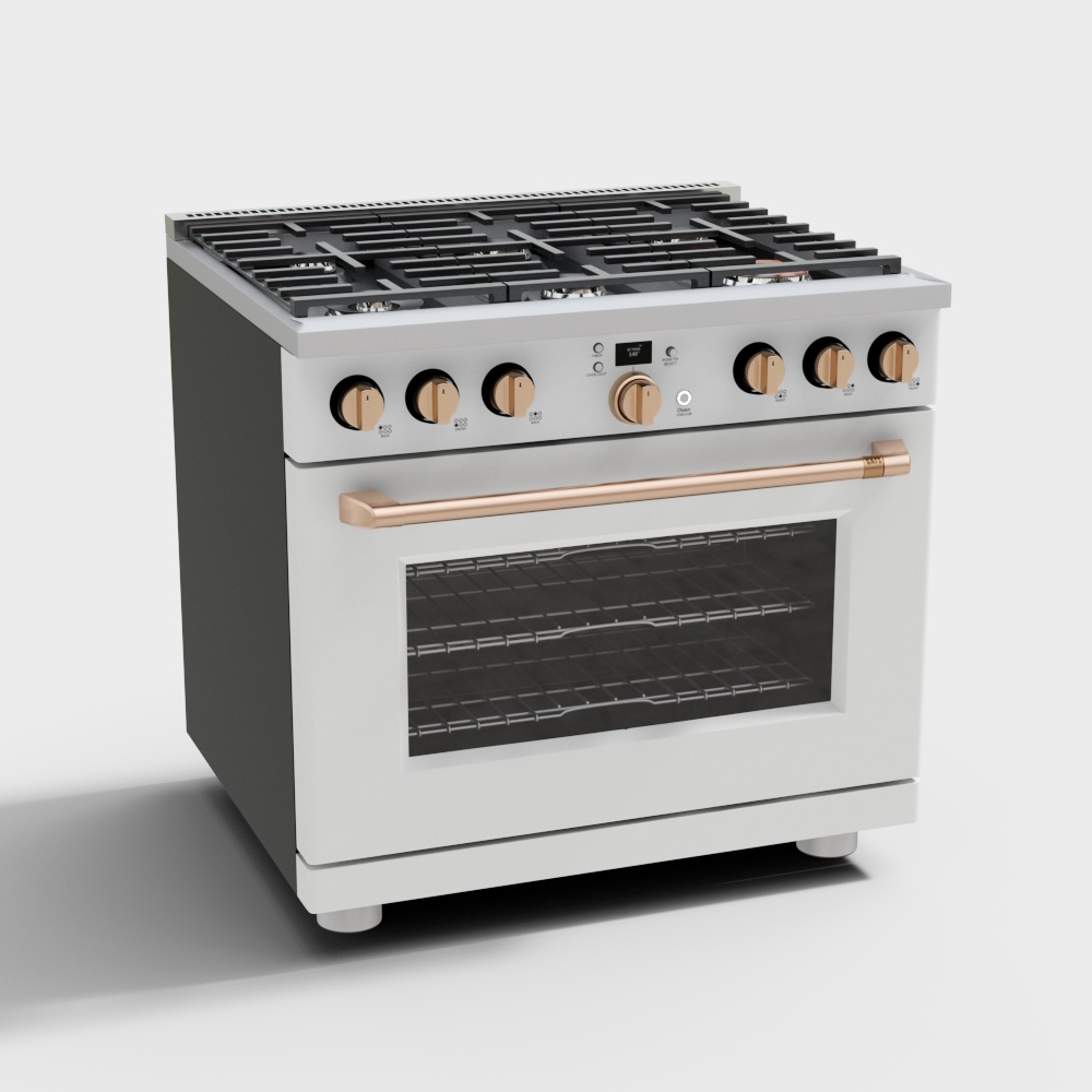 Range With 6 Burners