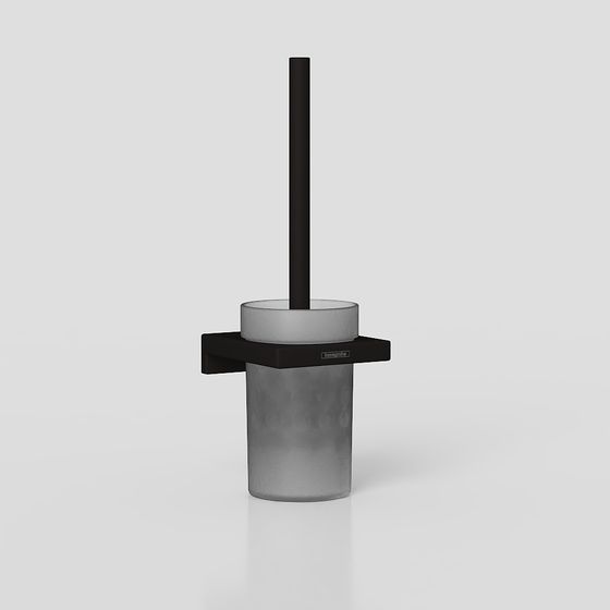 Minimalist Bathroom Brush Rack 3D model