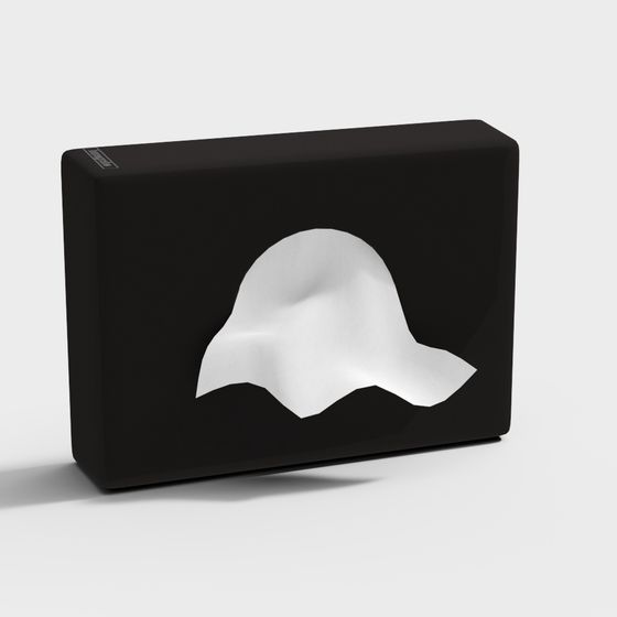 Stylish Low-Poly Tissue Box 3D Model
