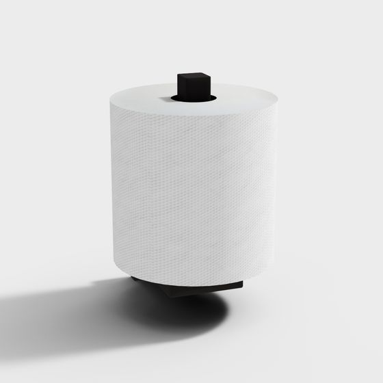 Minimal Toilet Paper Roll 3D model