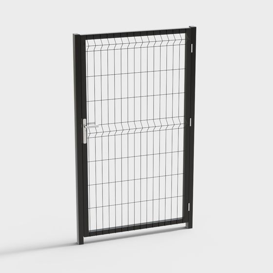 Stylish Metal Barrier Gate 3D model