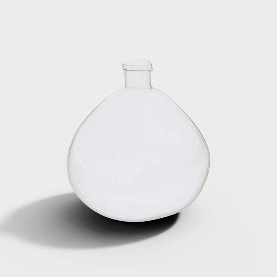 Streamlined Vase 3D model for Modern Decor