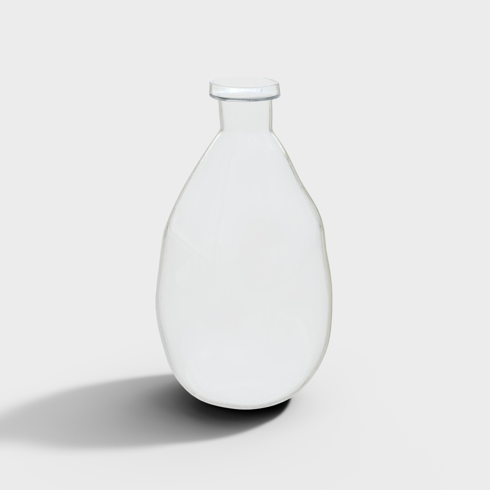 Minimalist Glass Bottle 3D model