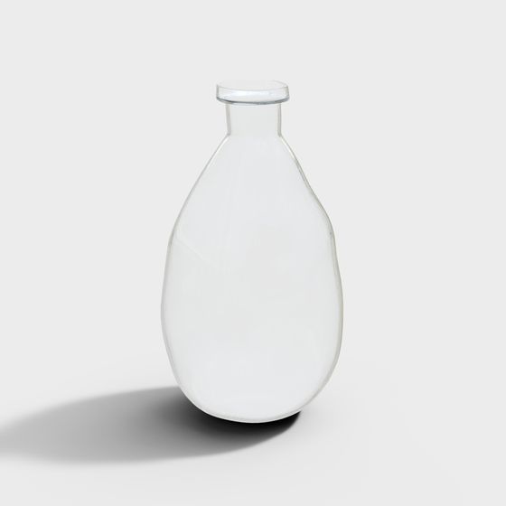 Minimalist Glass Bottle 3D model
