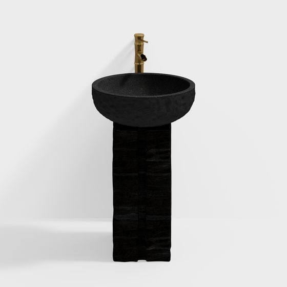 Rock Sink 3D model with Unique Design