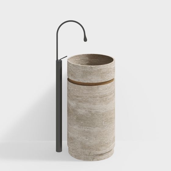 Urban Sink 3D model with Elegant Design