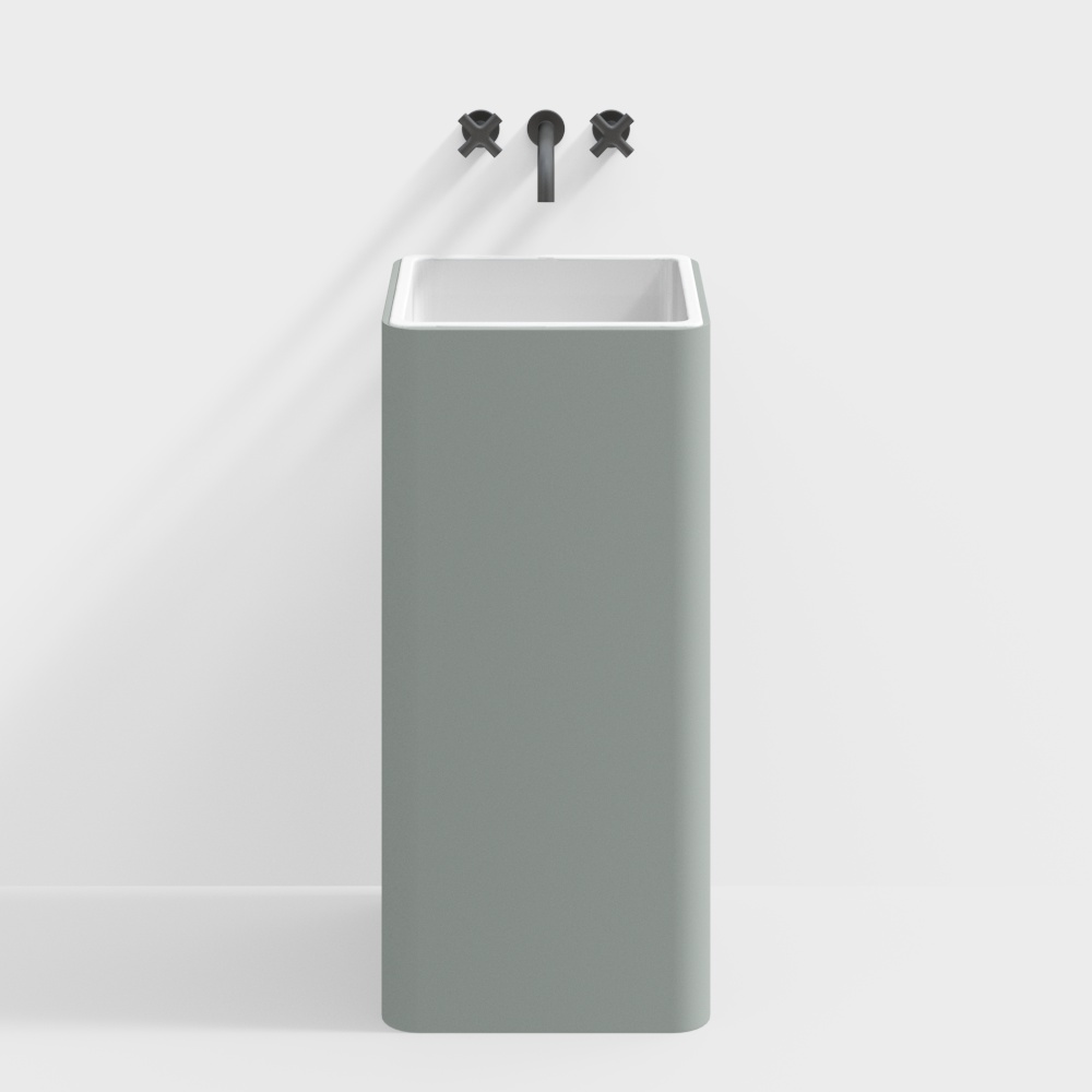 Lavabo con Colonna Trasparente Piccolo