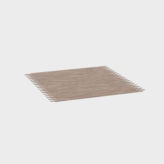 Bamboo Mat 3D Model for Minimalist Design