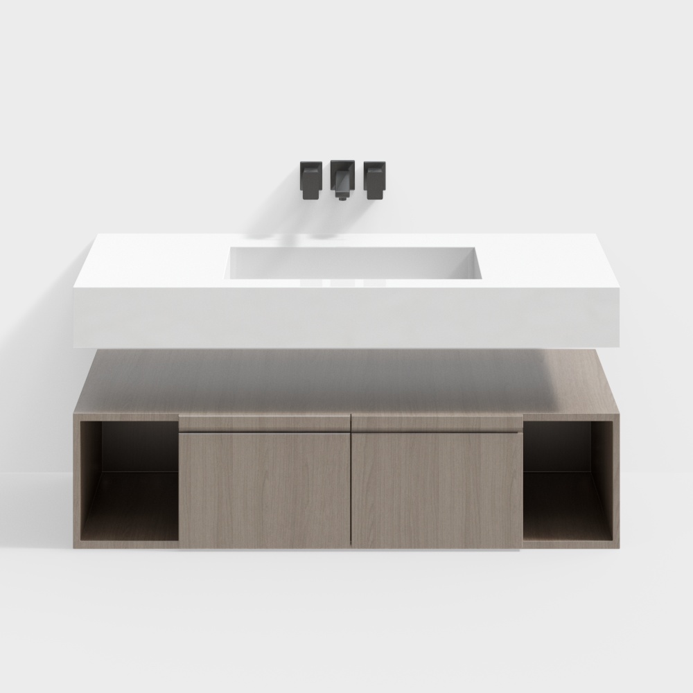 Mirrorless Bathroom Cabinet