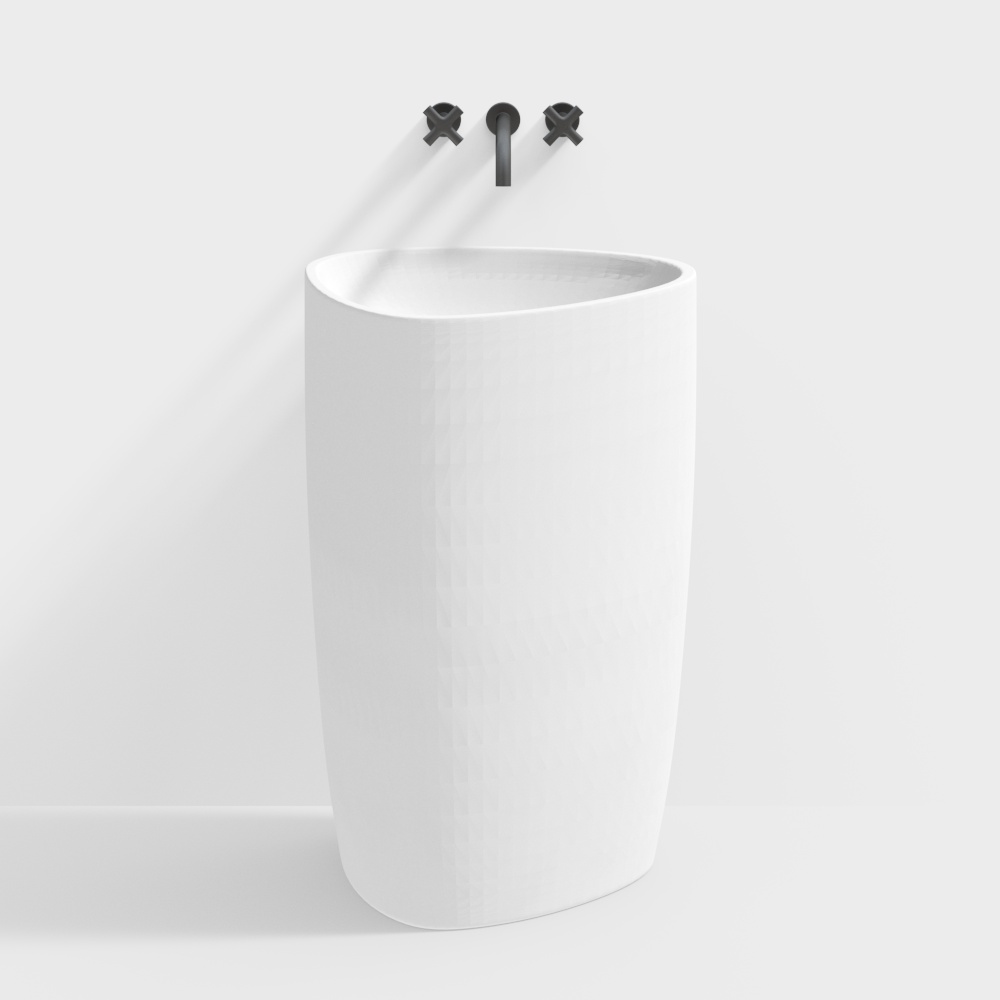 Умывальник с колонной инопланетного дизайна