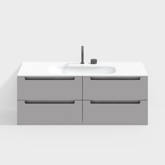 Minimalist Bathroom Vanity 3D model
