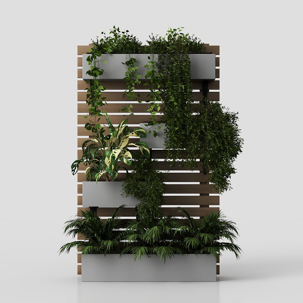 Indoor Hanging Plants in Metal Stand