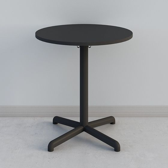 Low-Poly Round Table 3D Model Design