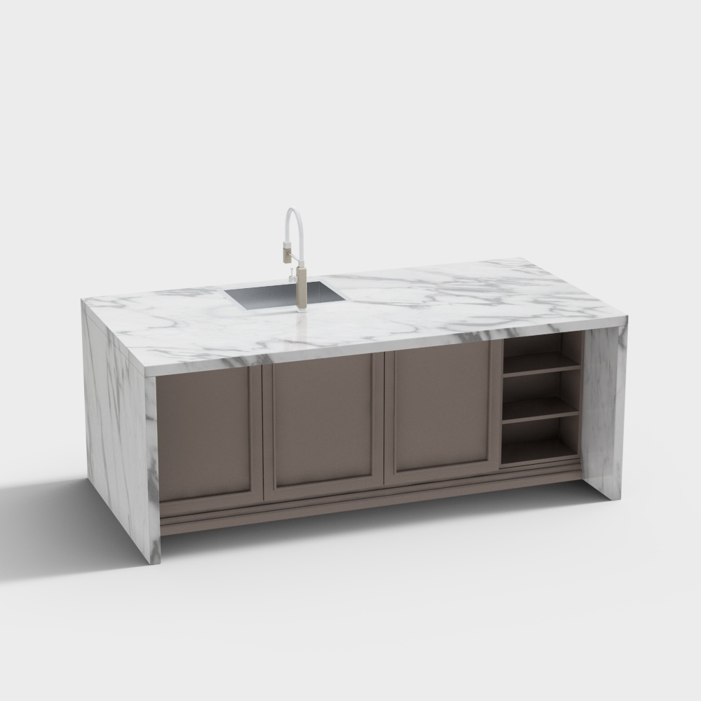 simple european central island table