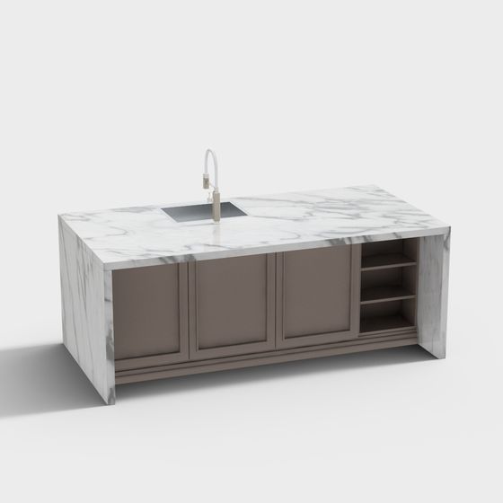 simple european central island table